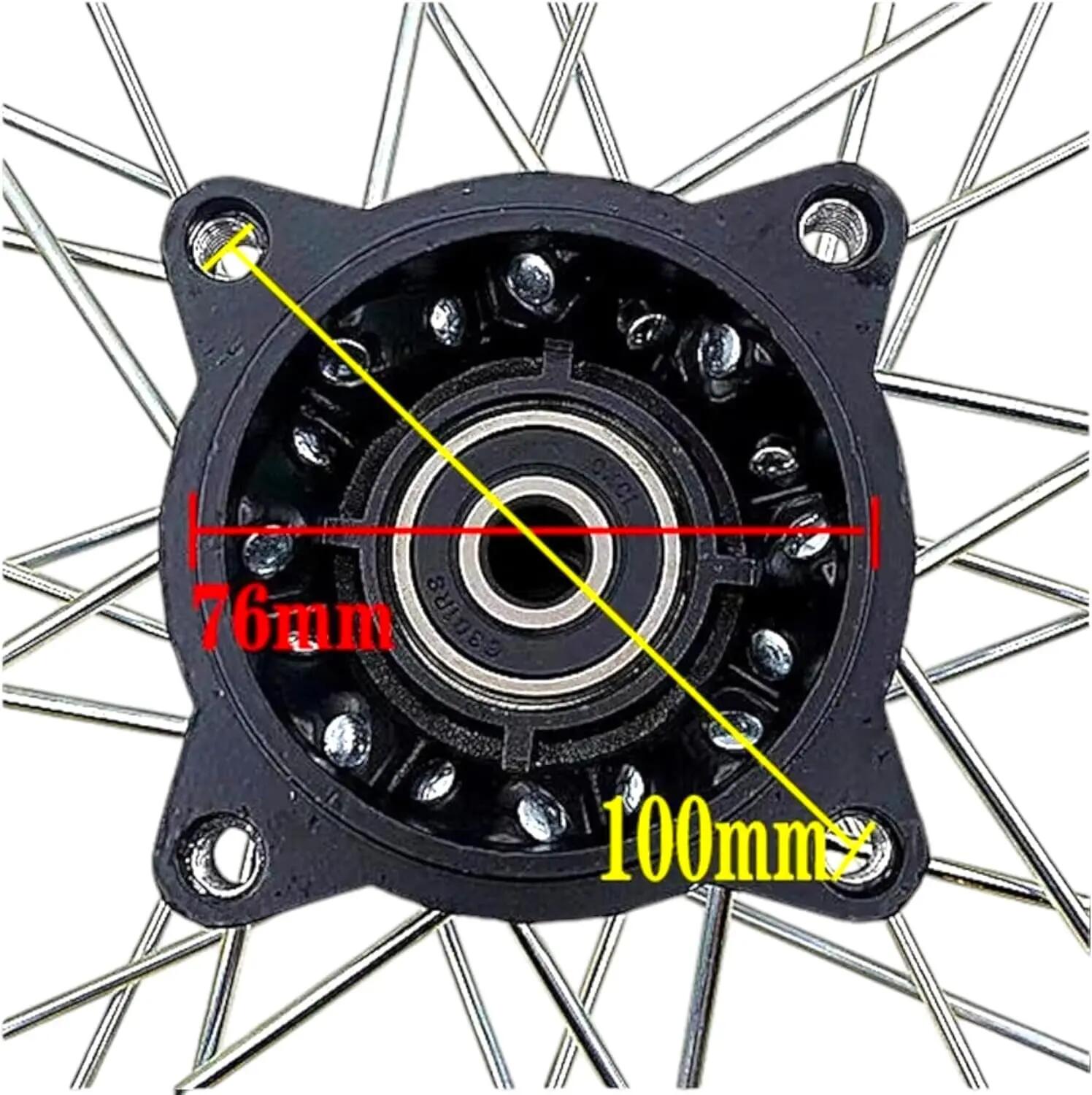 Rueda Neumático cámara 2.50-14 60/100-14 MIC 30M 1.4x14 Eje 15mm, 50-160cc 5/7