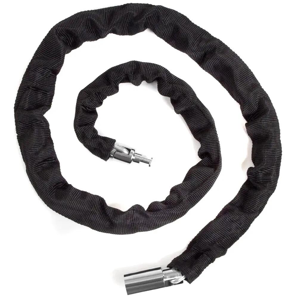 Cadena candado piton para motos bicicletas de 90cm de tela antirobo 2/4