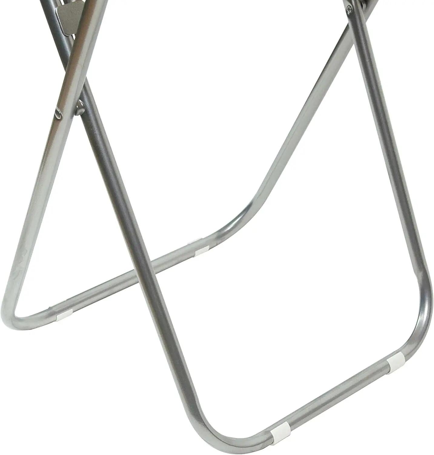 Mesa dobrável redonda ideal, fabricada em madeira e metal, 70x70cm 4/7