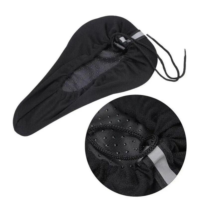 Funda de asiento de bicicleta sillín de bicicleta ultraligera suave funda 2/5