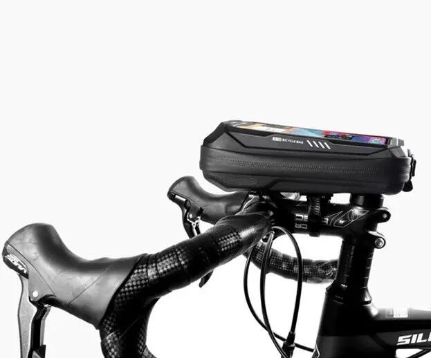 Bolsa soporte para bicicleta manillar para móvil pantalla táctil, teléfonos 6,8" 2/7