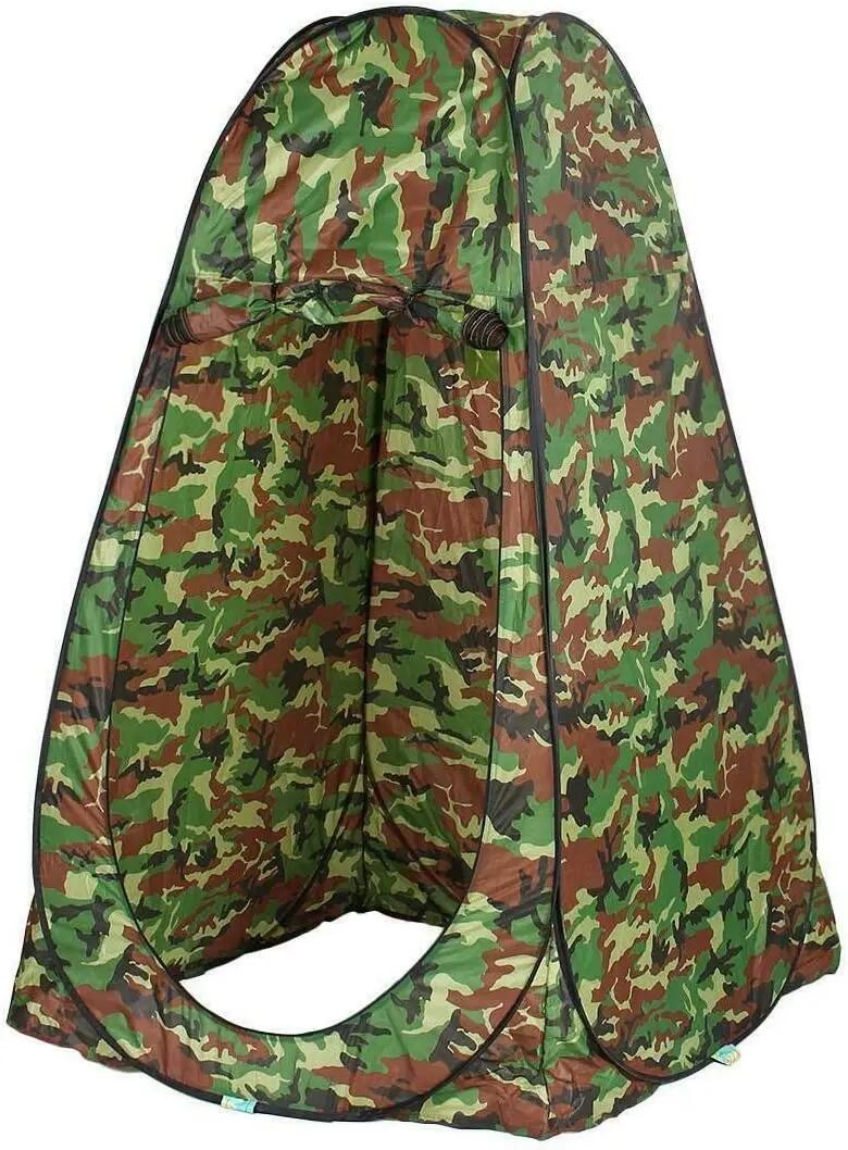 Tienda de campaña baño WC ducha impermeable desplegable camuflaje 2/7