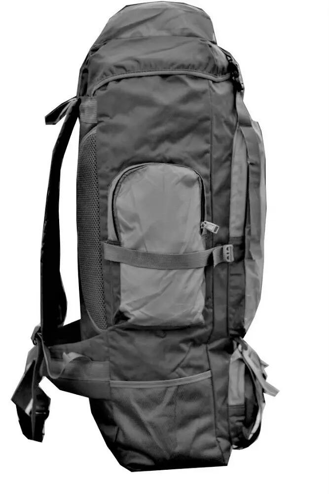 Mochila de Senderismo Camping Trekking 90L macuto Impermeable Negro/Gris 5/5