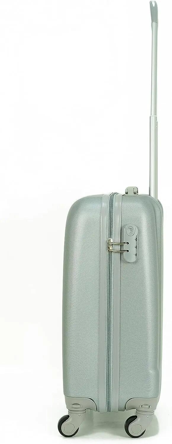 Maleta Equipaje de Mano Cabina Trolley 4 Ruedas 360º giratorias. (Plata) 6/7