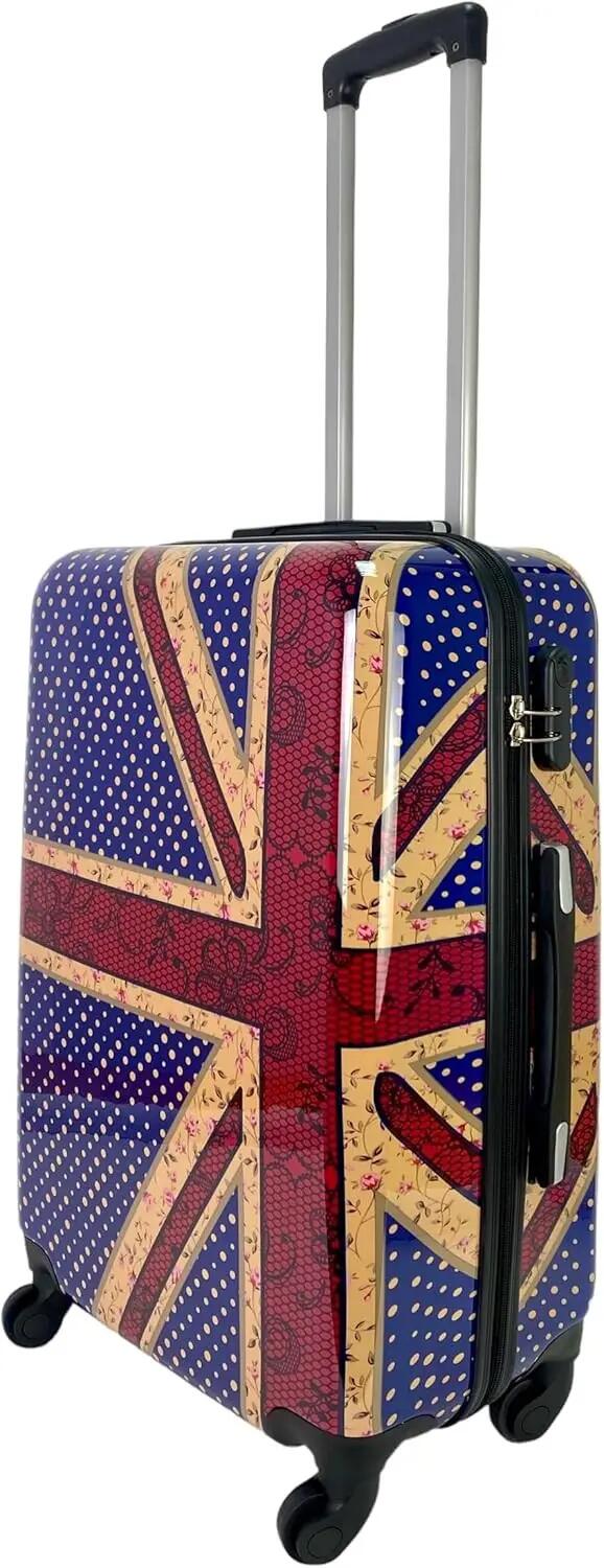 Mala média com 4 rodas giratórias e fechadura de combinação (Inglaterra) 4/7