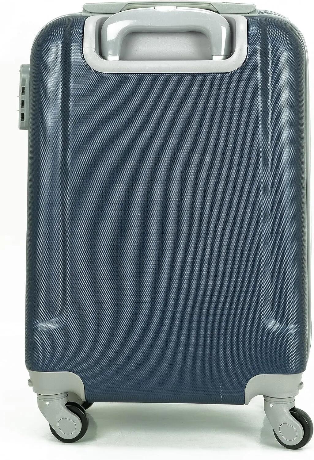 Maleta Equipaje de Mano Cabina Trolley 4 Ruedas 360º. (Azul Marino) 5/7