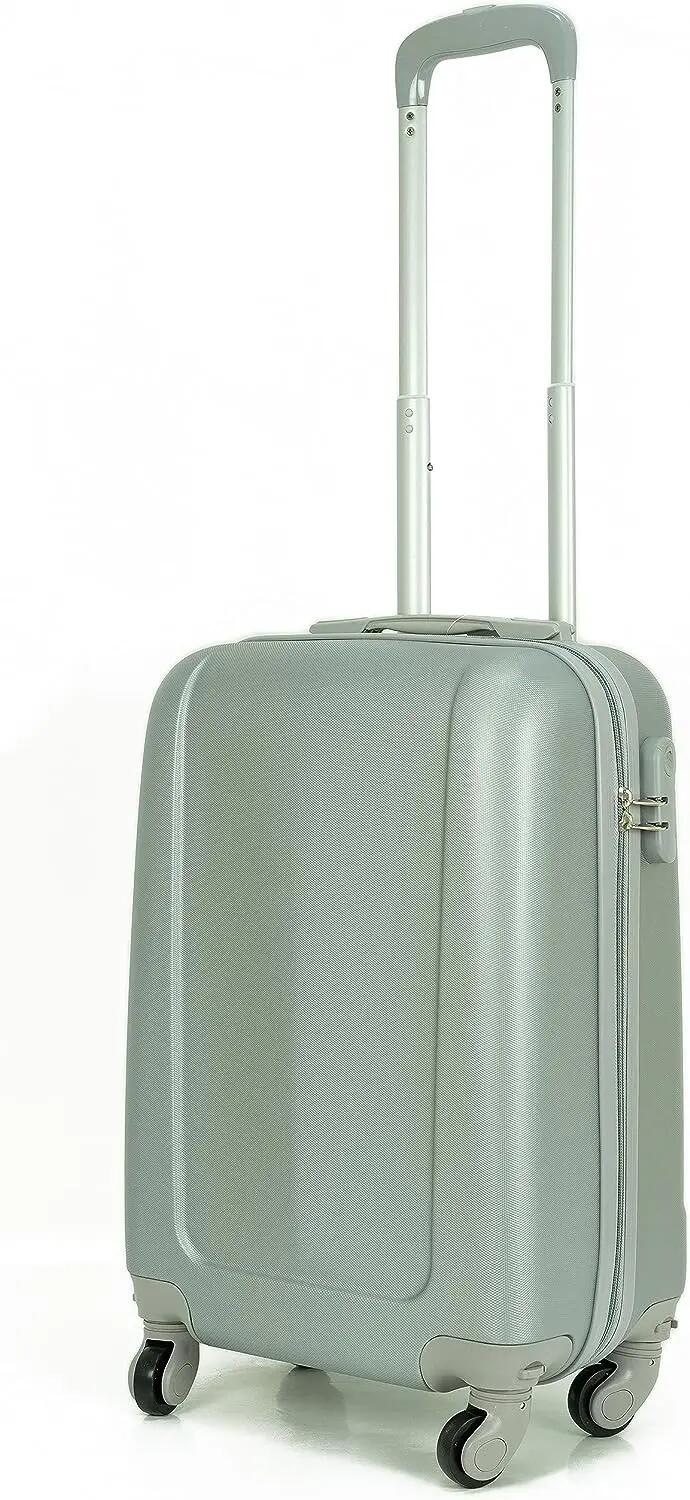 Maleta Equipaje de Mano Cabina Trolley 4 Ruedas 360º giratorias. (Plata) 5/7
