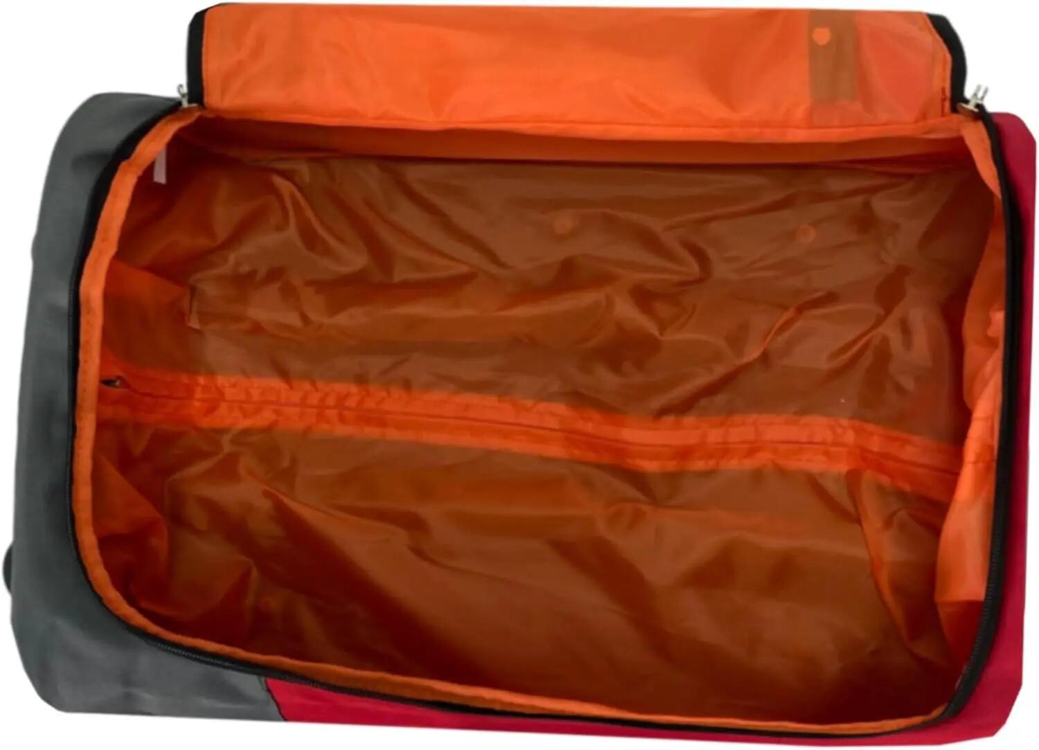 Maleta de Tela Trolley Equipaje de Mano Ligera Plegable con Ruedas (Rojo) 5/7