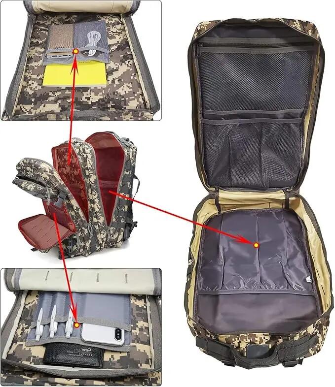 Mochila dobrável e impermeável de 45 litros para CrossFit, ideal para bagagem. 4/6