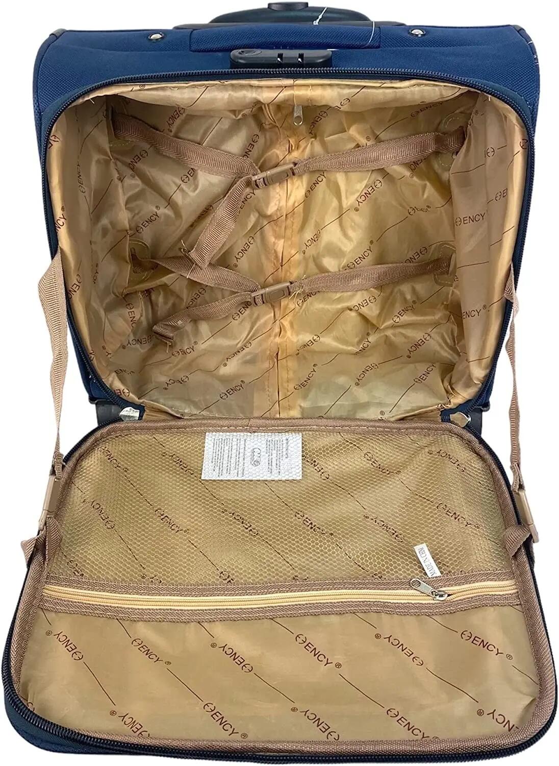 Mala de viagem com rodas, bagagem de mão, pasta com rodas e 4 compartimentos. 6/7