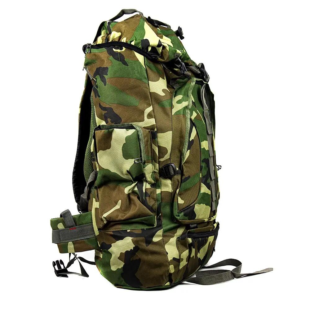 Bolso de viaje camuflado para camping 65L 2/3