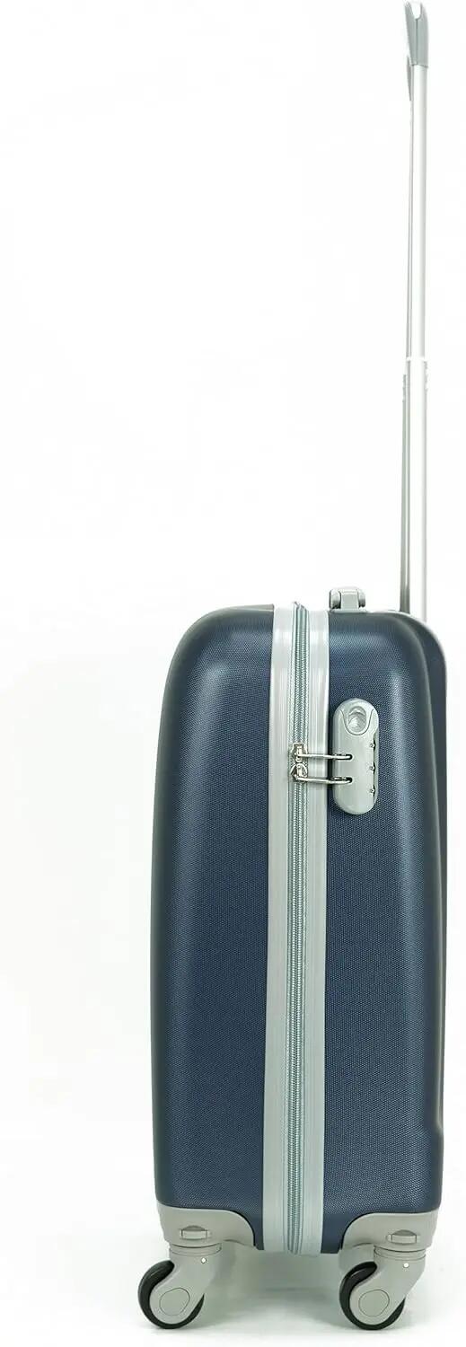 Maleta Equipaje de Mano Cabina Trolley 4 Ruedas 360º. (Azul Marino) 4/7