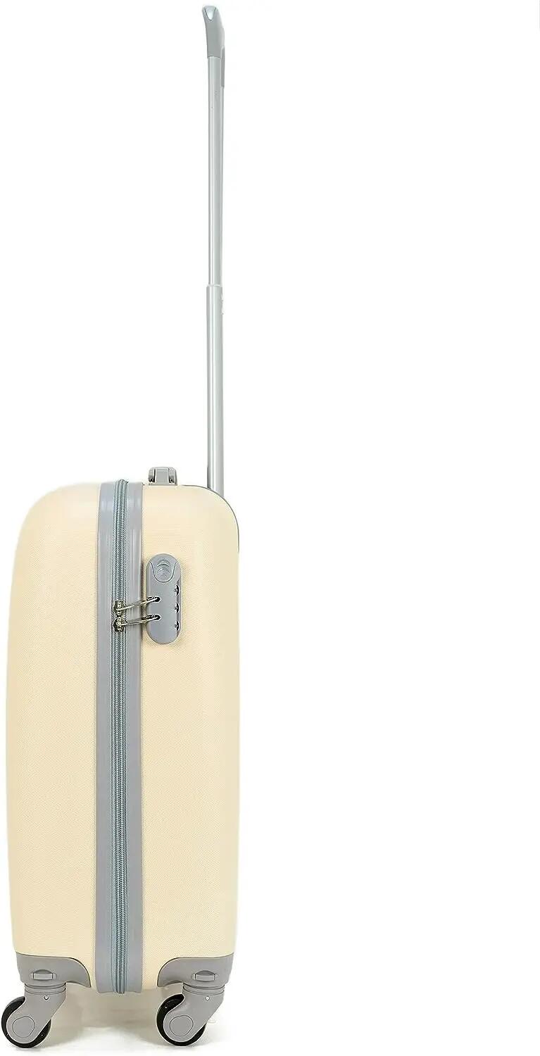 Maleta Equipaje de Mano Cabina Trolley 4 Ruedas 360º giratorias. (Beige) 3/7