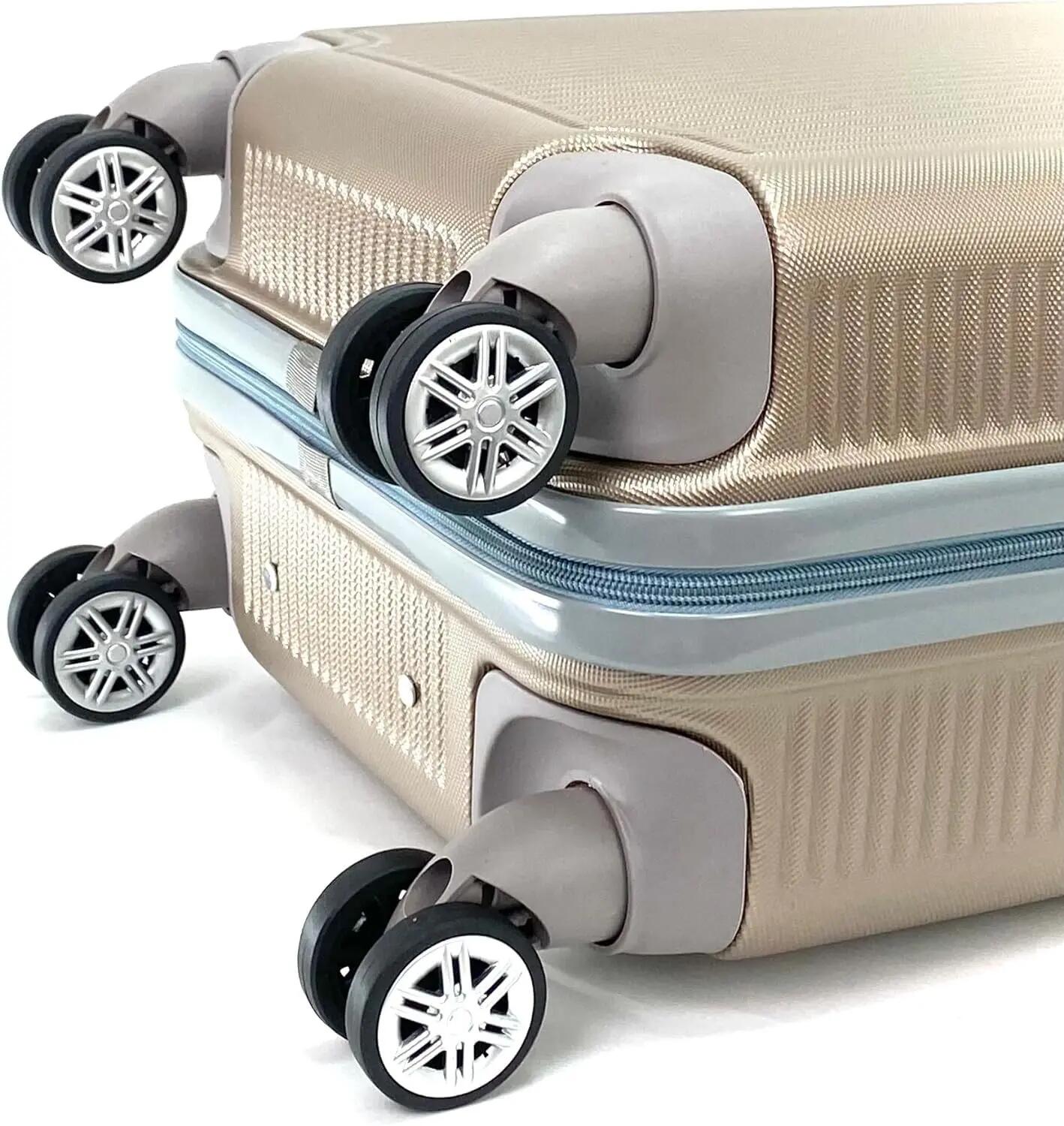 Maleta pequeña de Cabina Equipaje de Mano rigida 4 Ruedas 360º giratorias 3/6