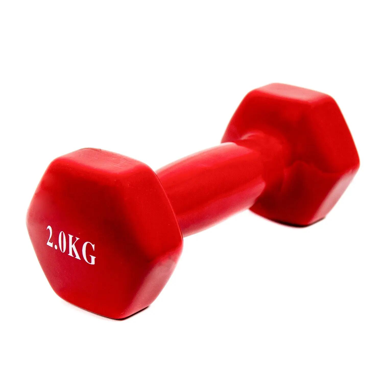 2 halteres antiderrapantes de 2 kg 3/4