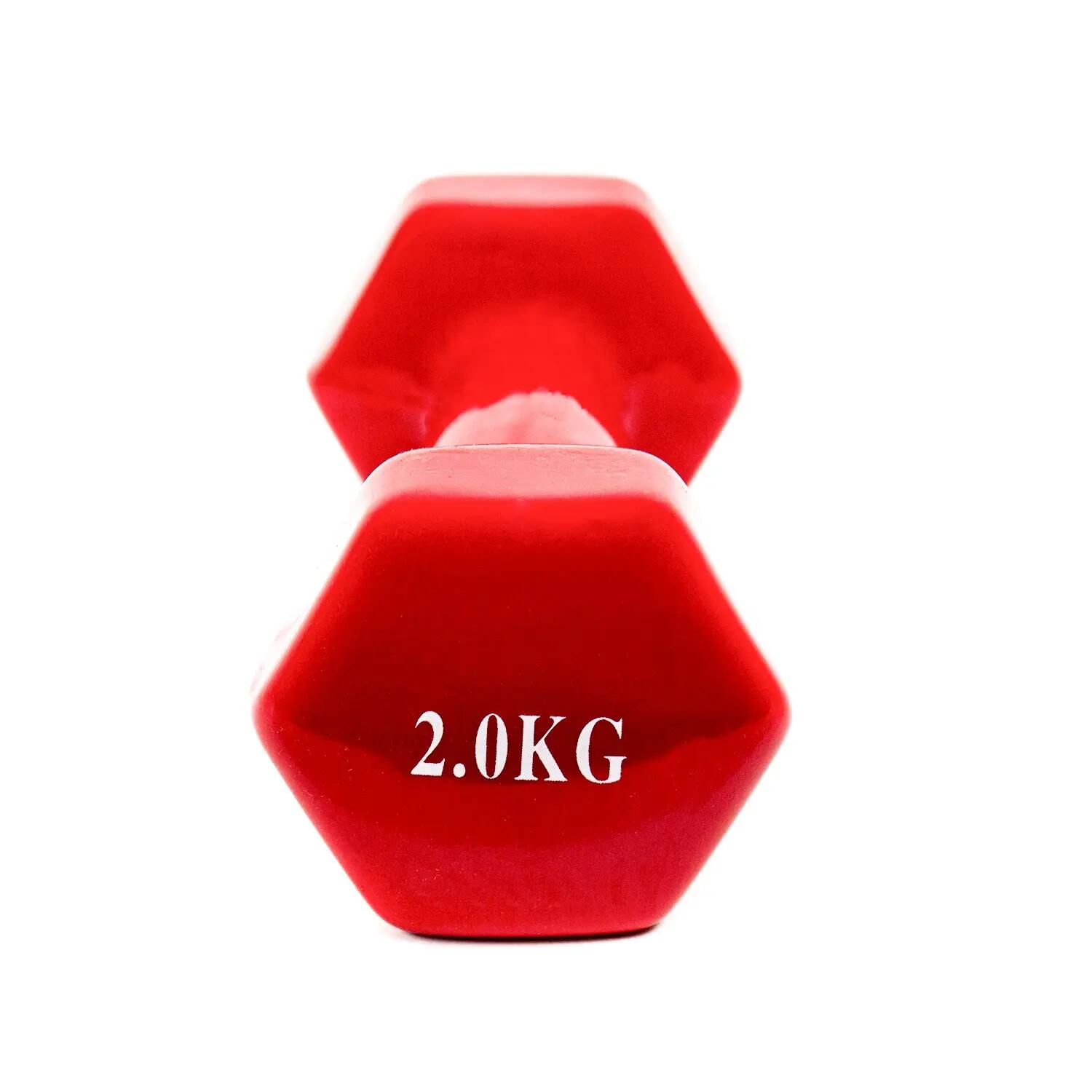 2 halteres antiderrapantes de 2 kg 2/4