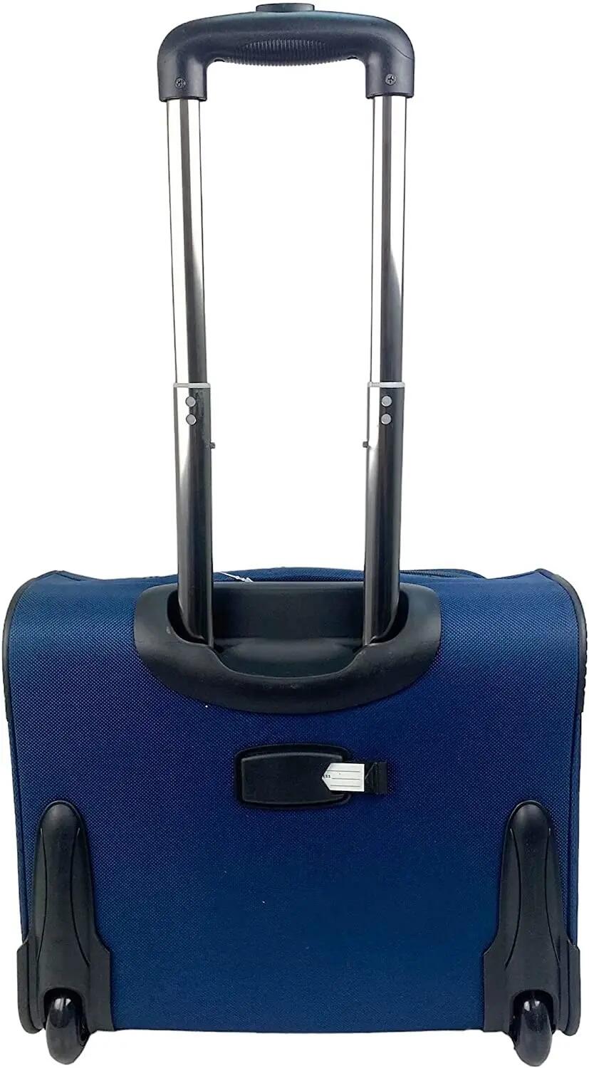 Mala de viagem com rodas, bagagem de mão, pasta com rodas e 4 compartimentos. 2/7