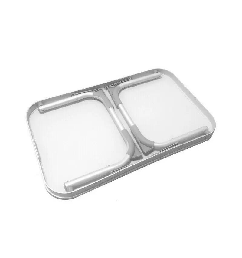 Mesa dobrável para praia, campismo, piscina, varanda, cama portátil em alumínio 3/6