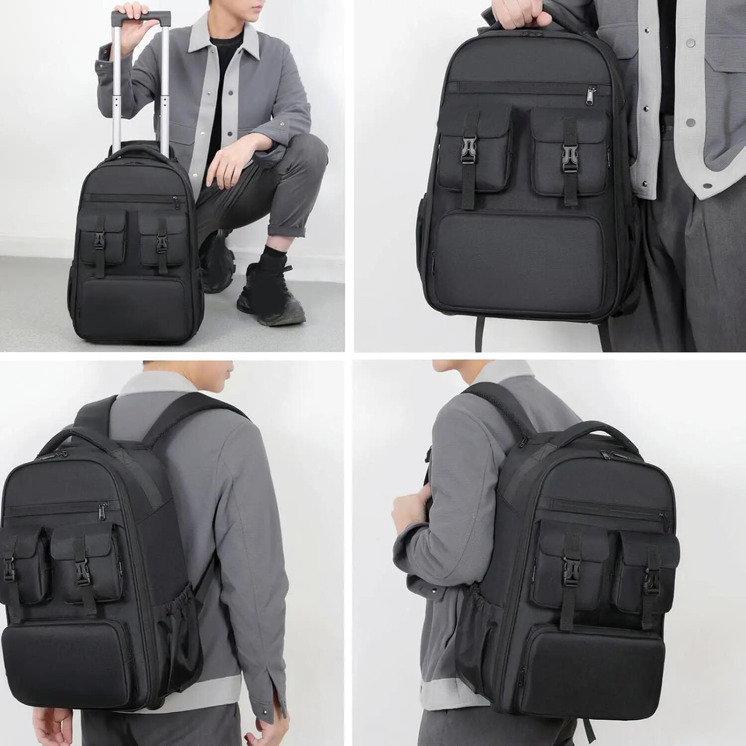 Mochila con Ruedas Carro, Bolsa 40 LTS, 48-87cm x 32cm x 20cm Modelo 35 4/7
