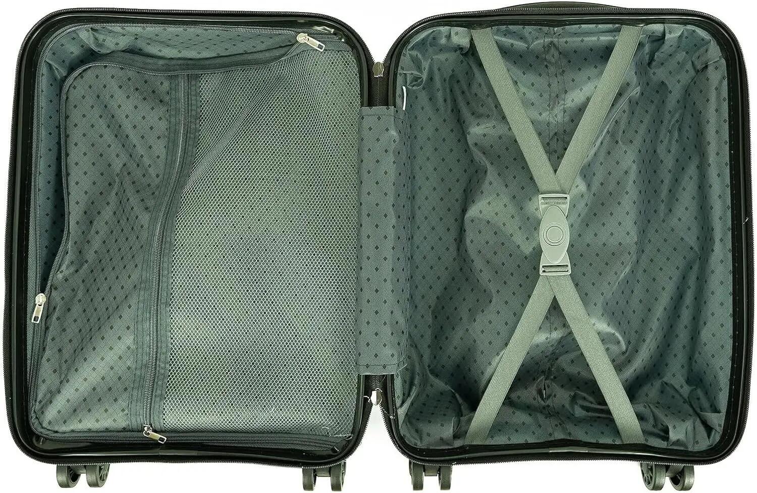 Maleta para Cabina Equipaje de Mano rigida 4 Ruedas 360º giratorias (Rosa Palo) 7/7