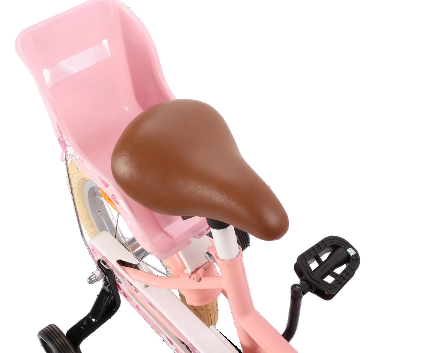 Dolly Meisjesfiets 14 inch - Kinderfiets 3-5 jaar - Fiets & Zijwieltjes - Roze 11/16