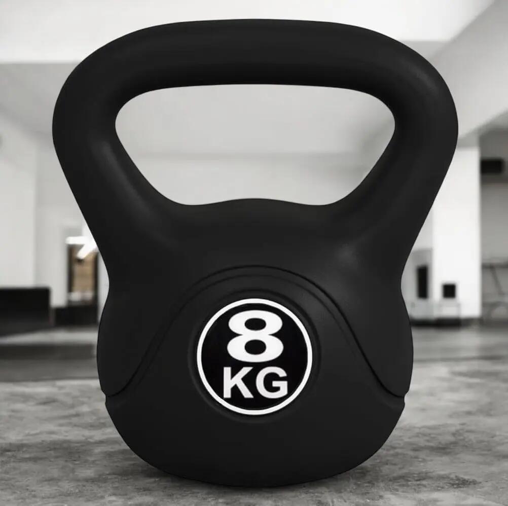 Pesa rusa de 8Kg Kettlebell Relleno de Arena con revestimiento de vinilo 3/5