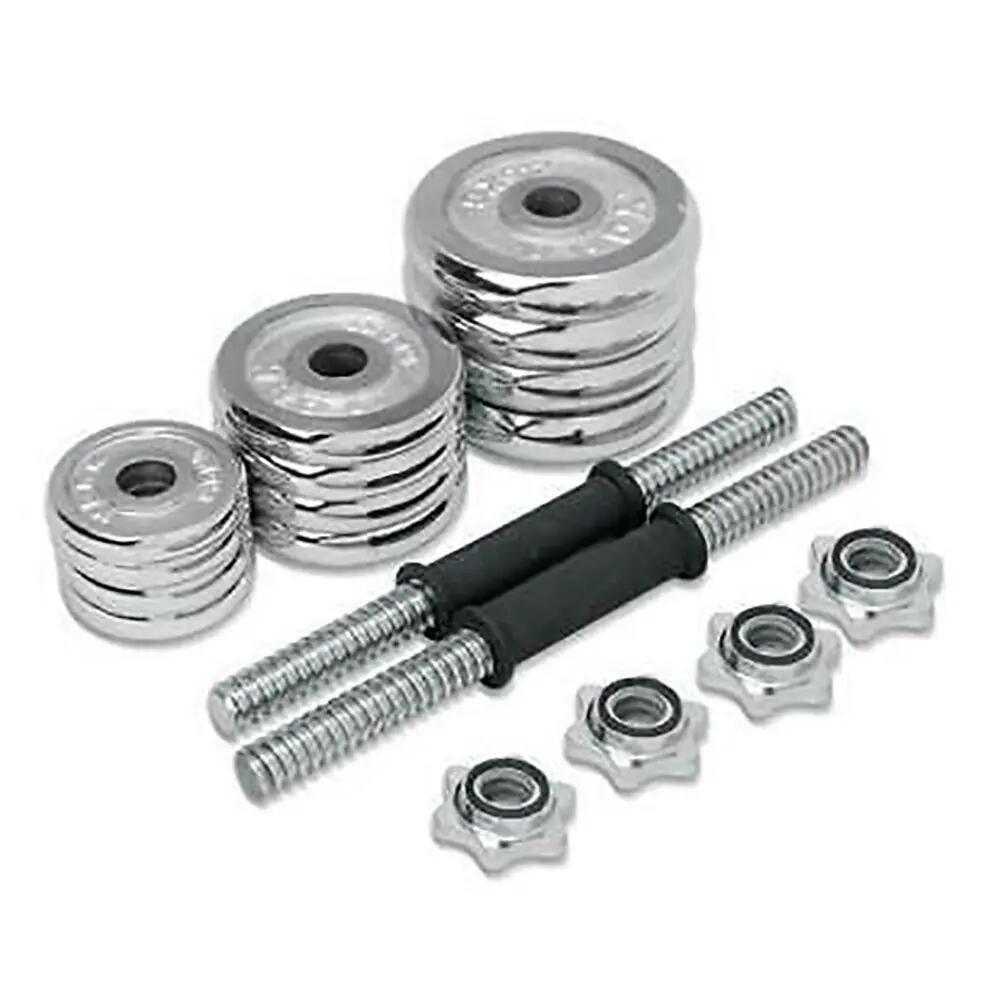 Mancuernas pesas de disco 30kg Total 15kg+15kg Fitness pesos metal 3/5