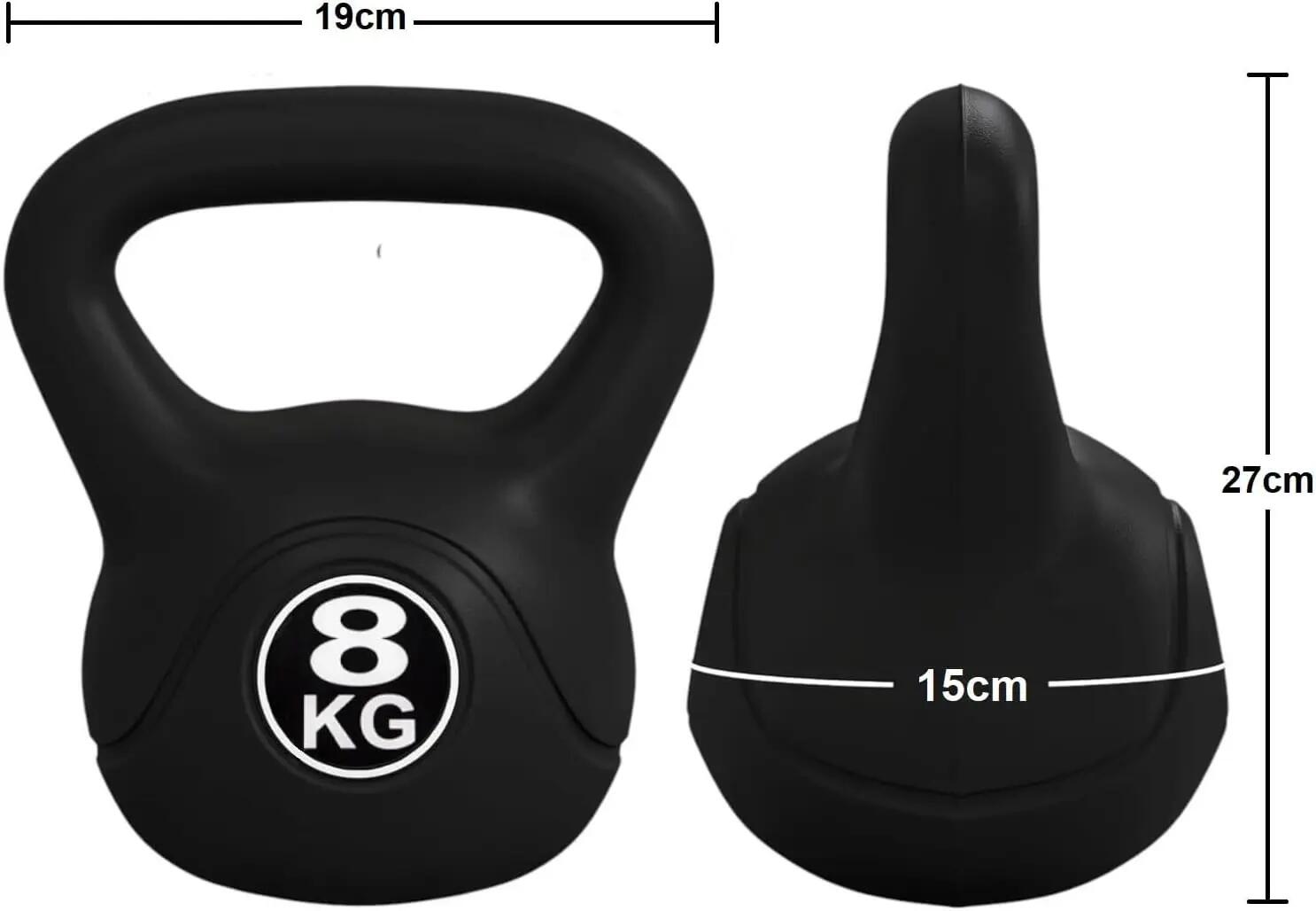 Pesa rusa de 8Kg Kettlebell Relleno de Arena con revestimiento de vinilo 2/5