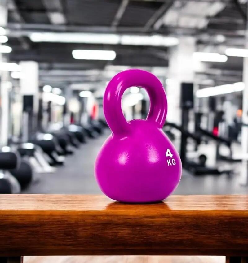 Mancuerna Pesa Rusa Kettlebell 4KG Antideslizante con Relleno de Arena 5/5