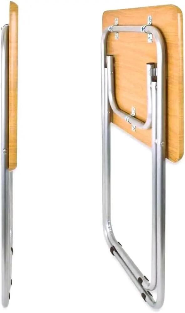 Mesa de apoio dobrável portátil retangular 48x38x66cm 5/5