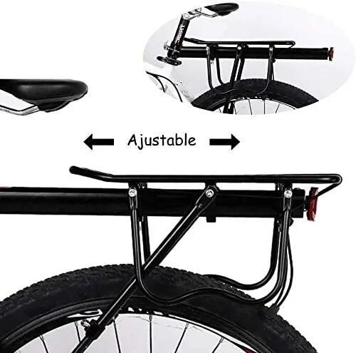 Transportin Bicicleta Porta equipajes Trasero Parrilla Bici Soporte Aluminio 4/7