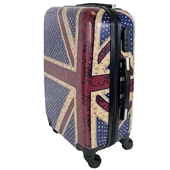 Maleta + Neceser rígida 4 Ruedas giratorias Inglaterra Azul 7/7