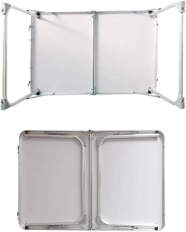 Mesa dobrável leve em alumínio com tampo, mesa de apoio portátil, 60×40×25 cm 7/7