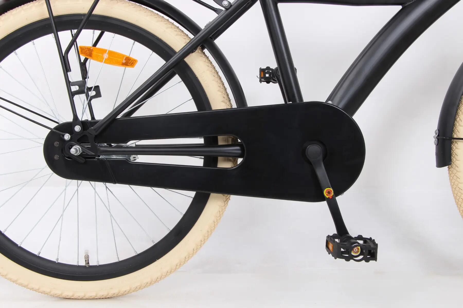 Urban Kinderfiets 24 inch - Jongensfiets 8-12 jaar - 85% afgemonteerd – Zwart 10/12