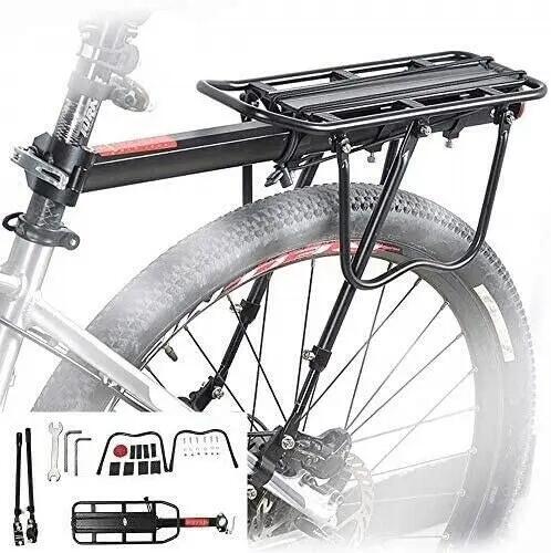 Transportin Bicicleta Porta equipajes Trasero Parrilla Bici Soporte Aluminio 2/7