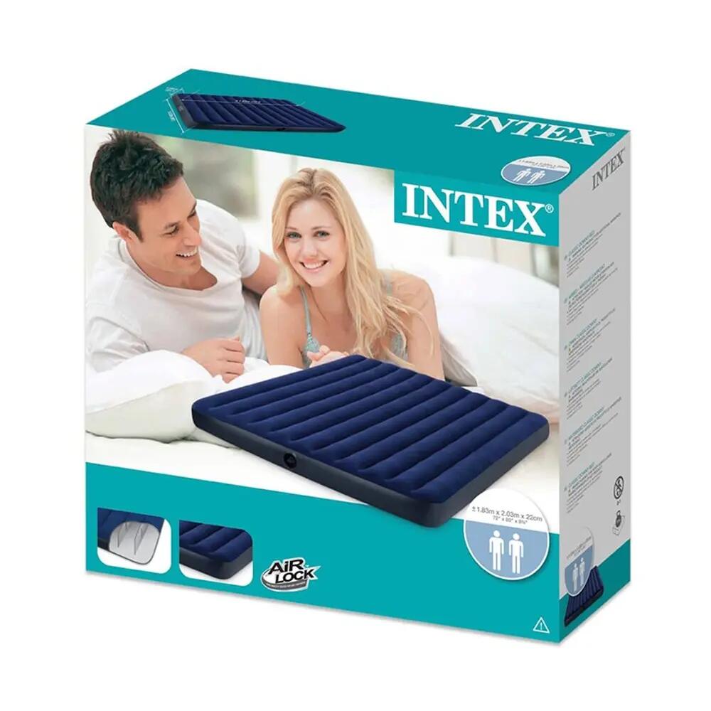 Intex Colchón hinchable clásico 183x203x22cm 68755 4/5