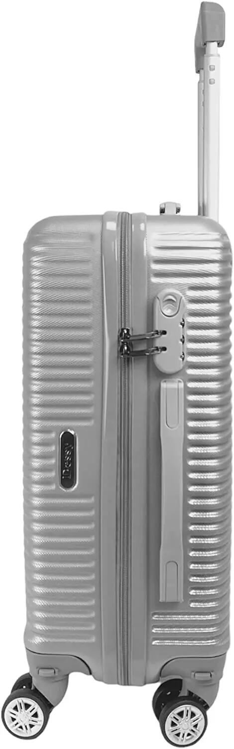 Maleta para Cabina rigida 4 Ruedas 360º giratorias Color Gris 52x32x20cm 3/7