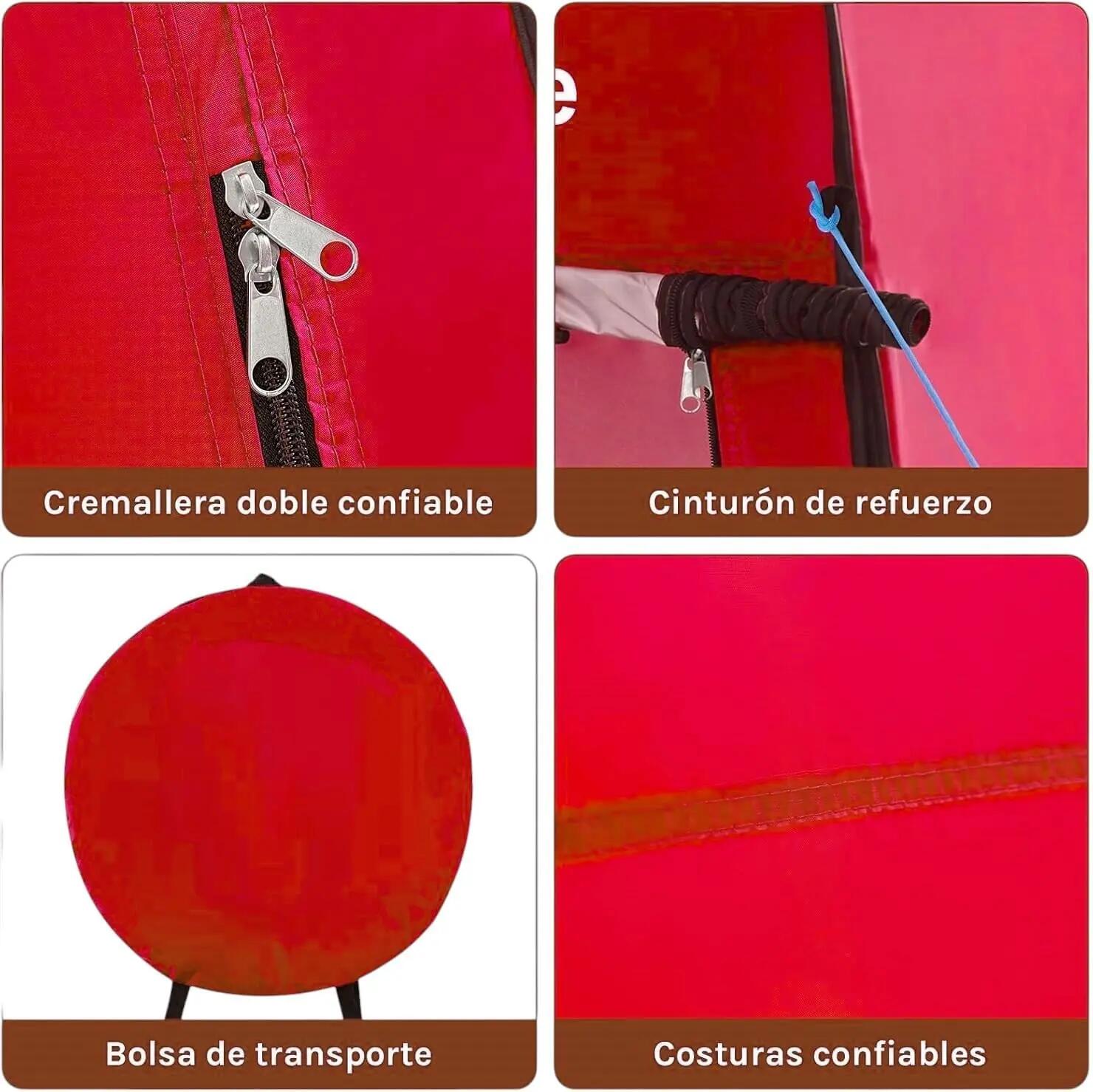 Tienda de campaña baño, WC, Ducha, Camuflaje, desplegable automatica 5/6