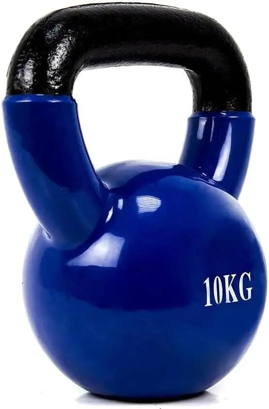 Mancuerna Pesa rusa Kettlebell de 10Kg de hierro con revestimiento de vinilo 2/7