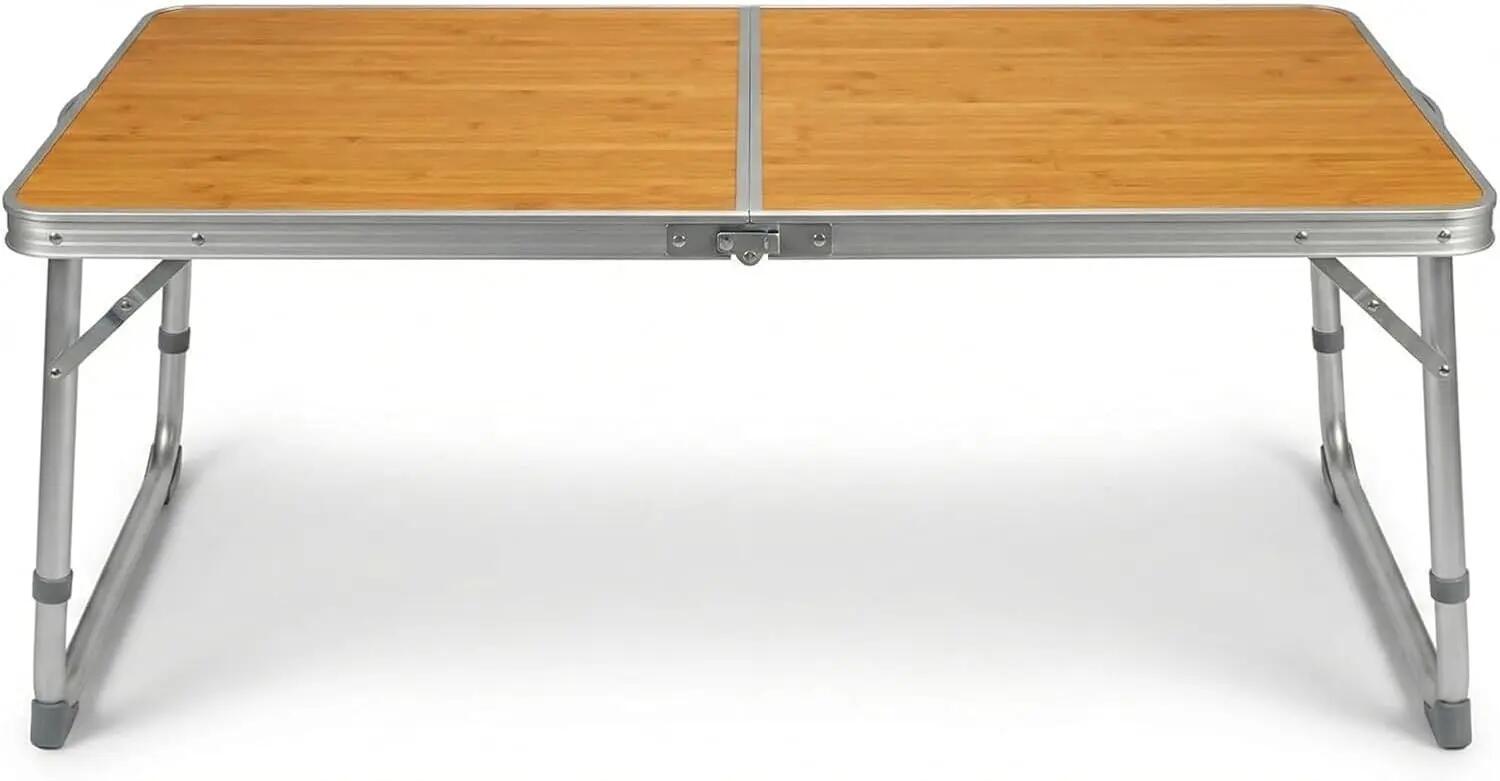 Mesa dobrável leve em alumínio com tampo, mesa de apoio portátil, 60×40×25 cm 5/7