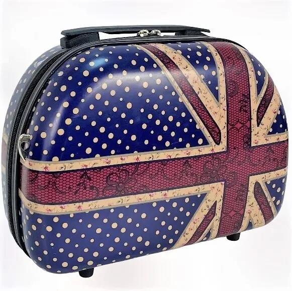 Maleta + Neceser rígida 4 Ruedas giratorias Inglaterra Azul 4/7