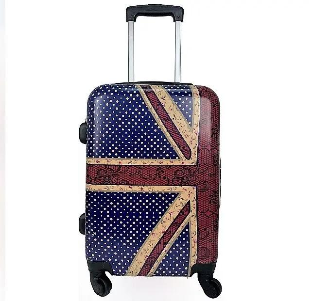 Maleta + Neceser rígida 4 Ruedas giratorias Inglaterra Azul 3/7