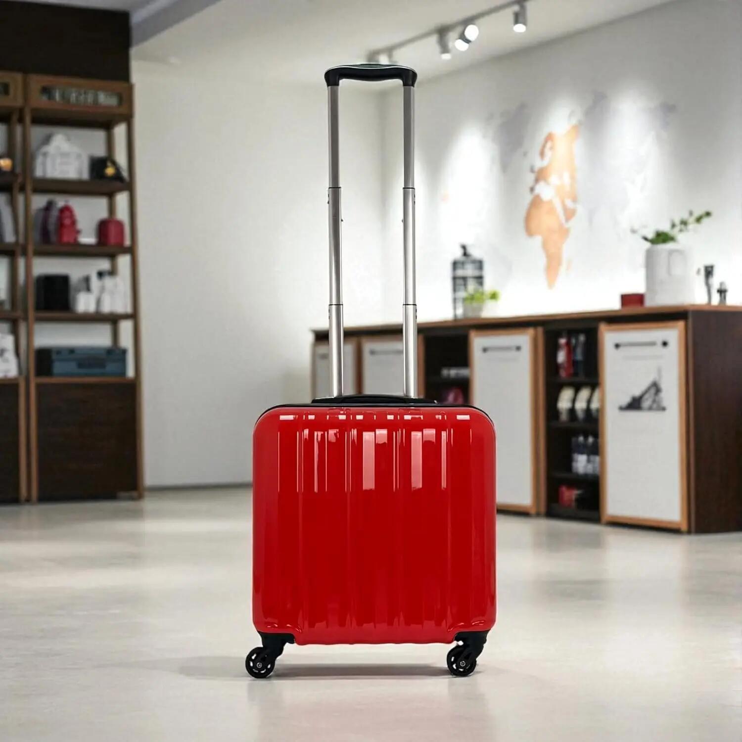 Maleta piloto con 4 Ruedas 360 y con 3 Compartimientos (Rojo) 2/7