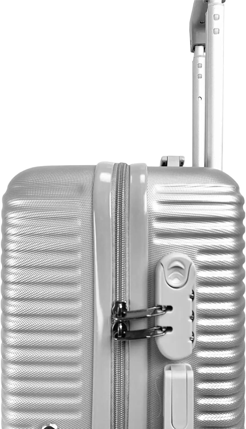 Maleta para Cabina rigida 4 Ruedas 360º giratorias Color Gris 52x32x20cm 4/7