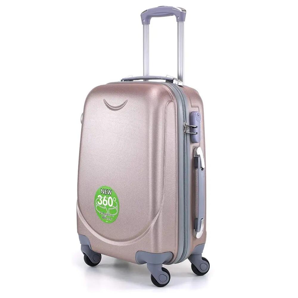 Maleta grande 75x45x30cm 85 litros 4 ruedas 360º equipaje de viaje oro rosa 2/7