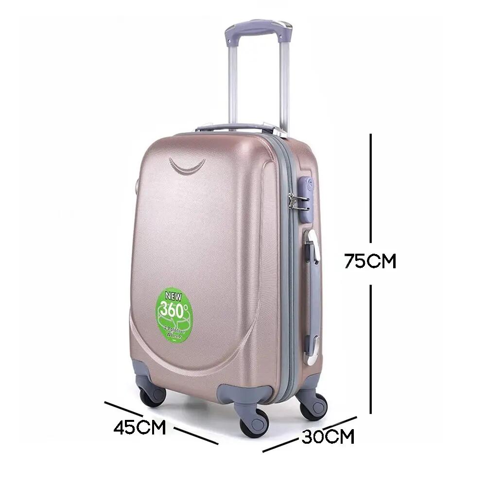 Maleta grande 75x45x30cm 85 litros 4 ruedas 360º equipaje de viaje oro rosa 7/7