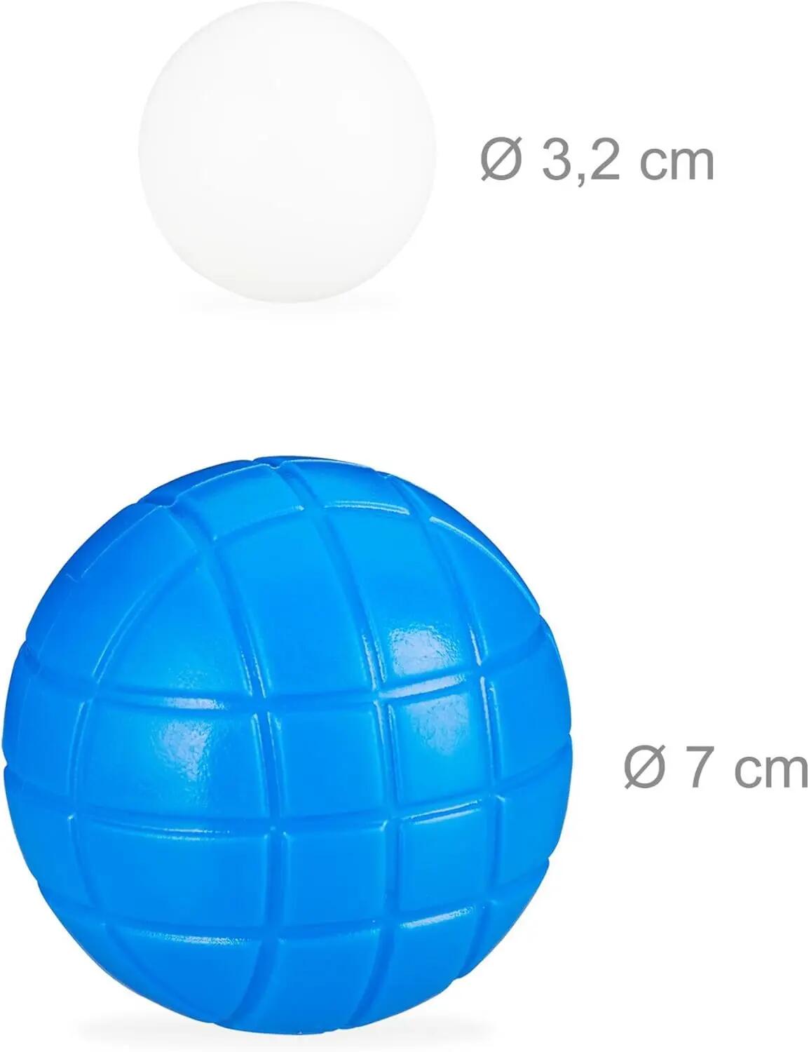 Juego de Petanca con 6 Bolas de Colores, Bola de Objetivo y Cesta de Transporte 7/7
