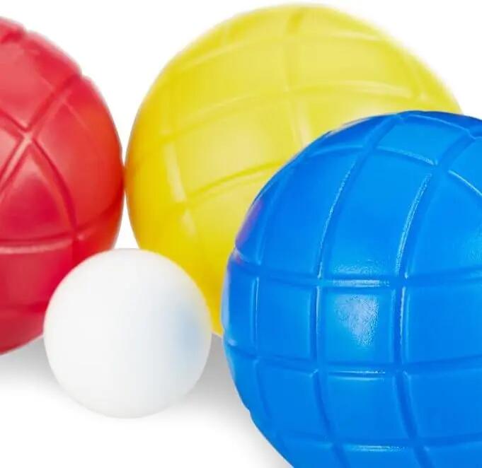 Juego de Petanca con 6 Bolas de Colores, Bola de Objetivo y Cesta de Transporte 6/7