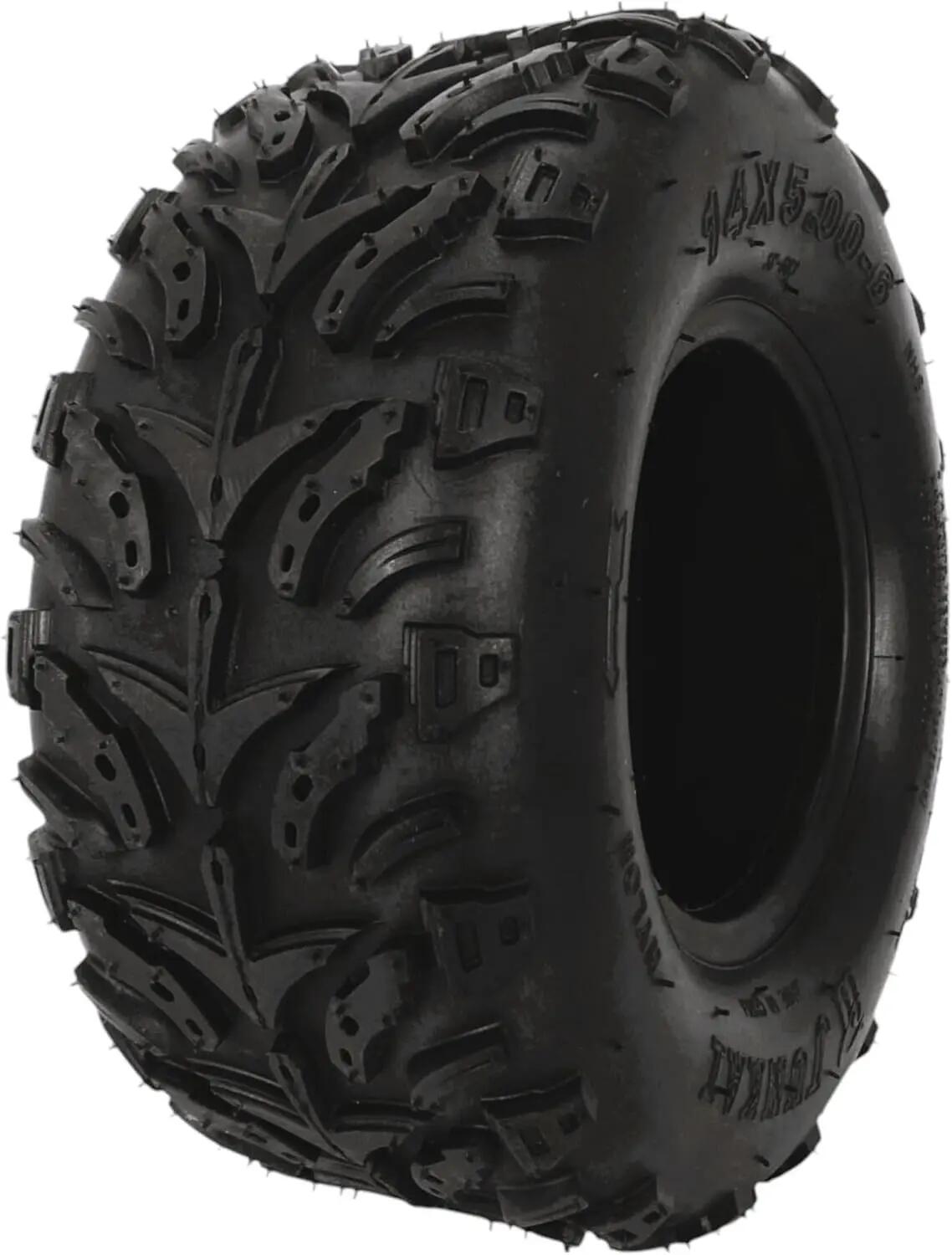Pneu traseiro 14x5.00-6, em borracha, MINI QUADRICICLO, câmara de ar incluída 2/5