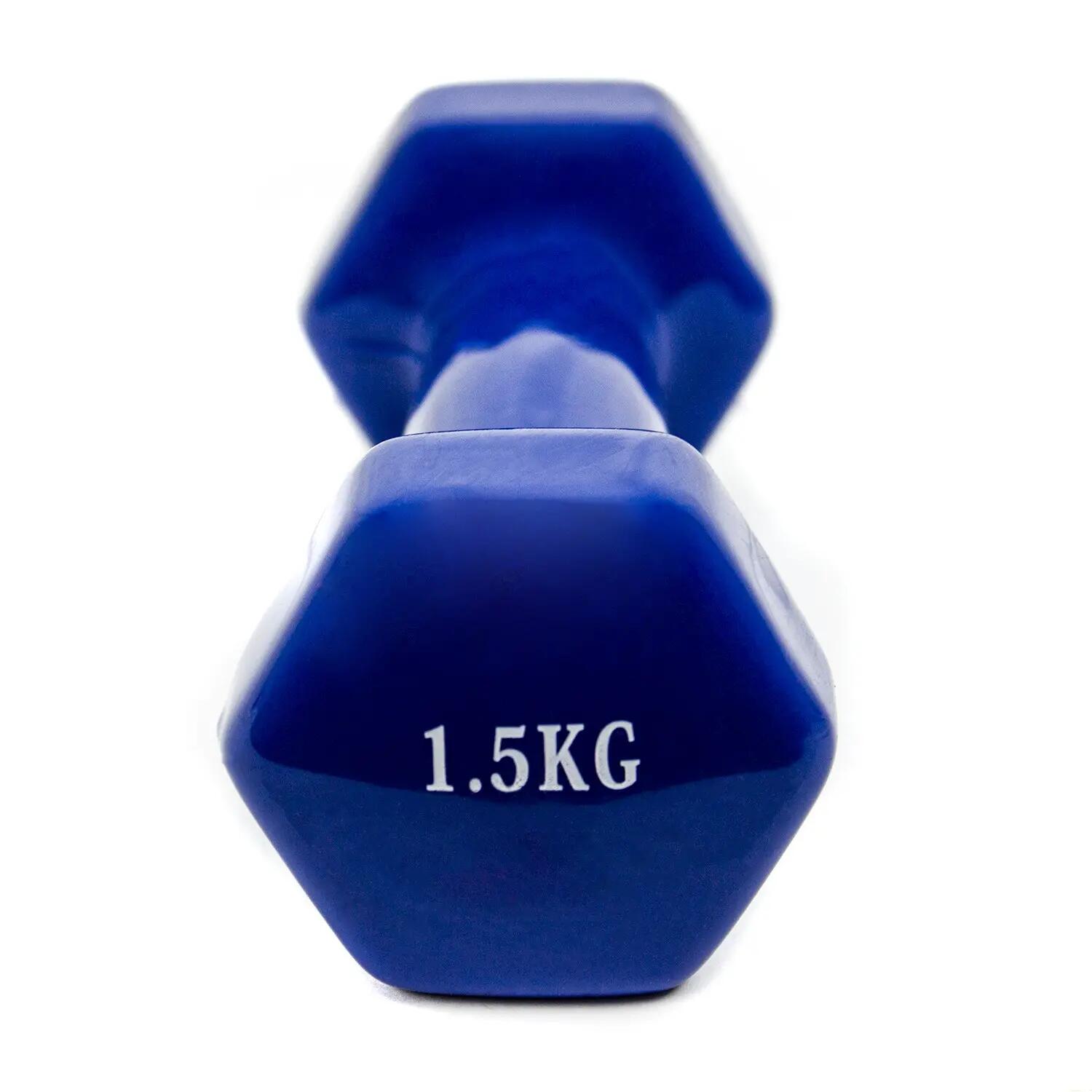 Halteres antiderrapantes de 1,5 kg 2/4